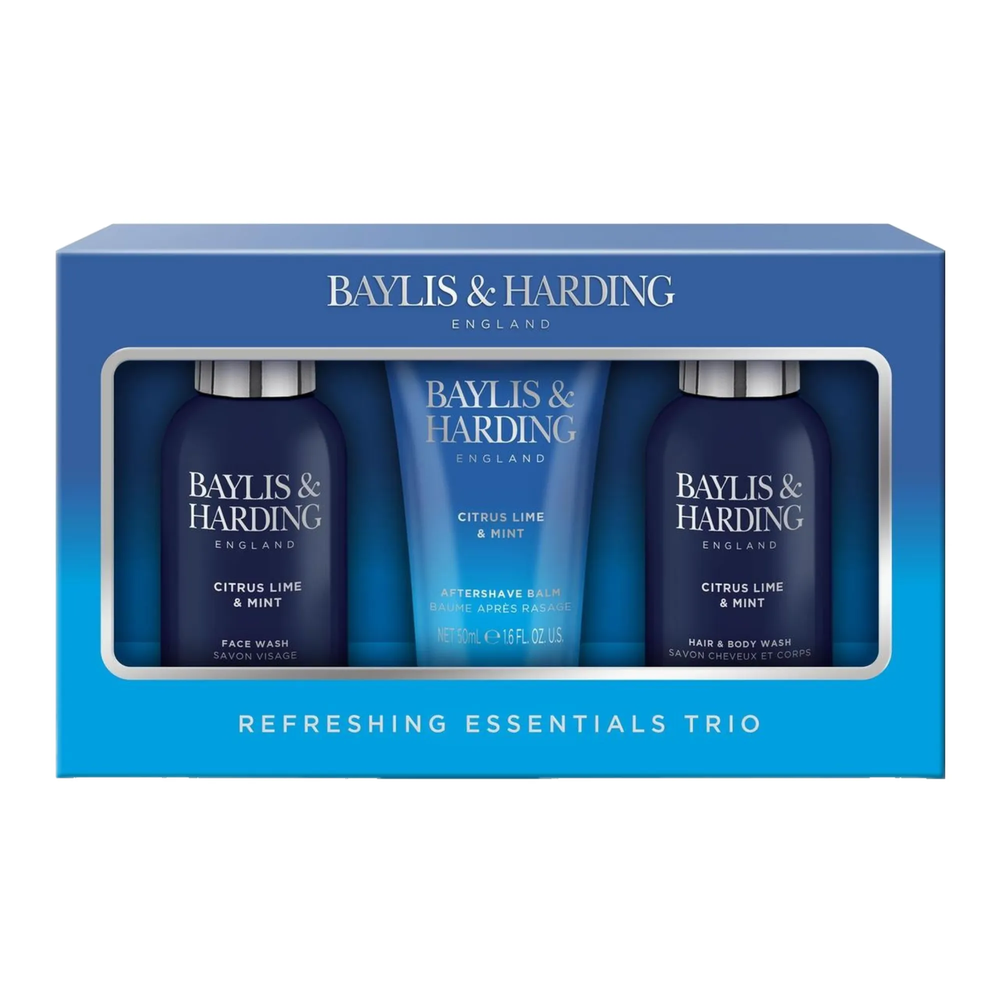 3 Piece Set Baylis & Harding Men's Citrus Lime and Mint Scented Gift Set Xmas