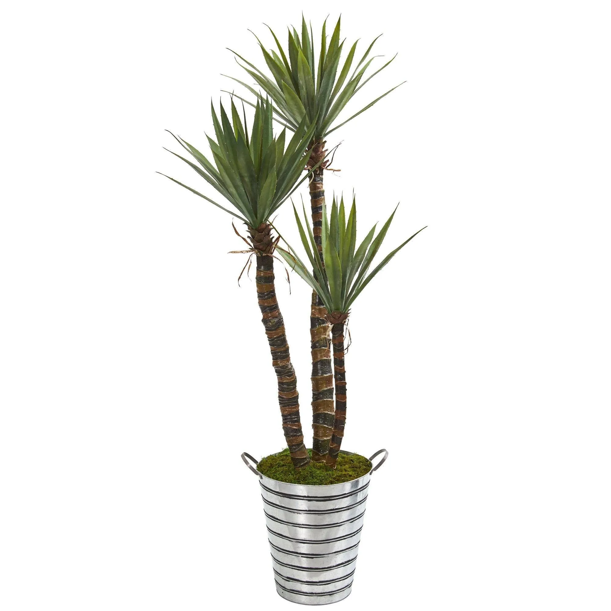 63” Yucca Artificial Tree in Tin Bucket