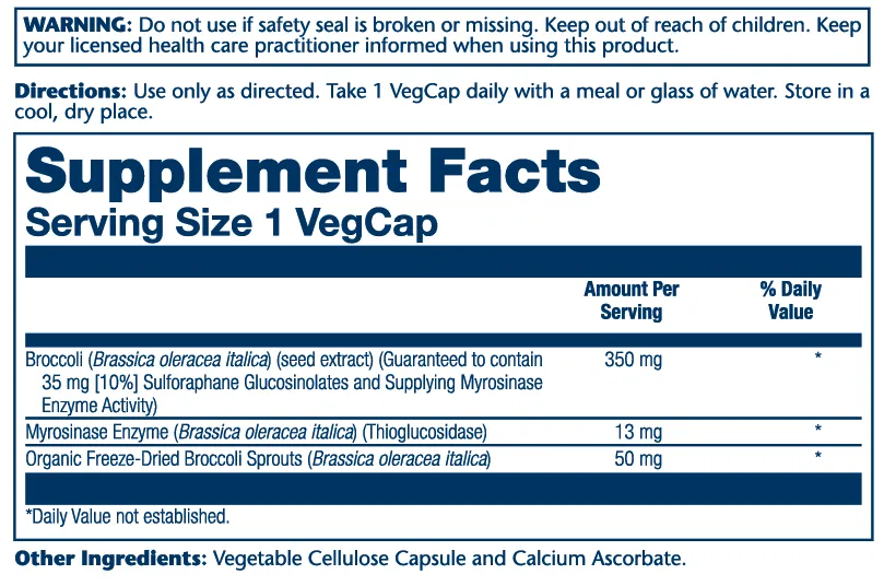 Activated Broccoli Seed Extract 350mg