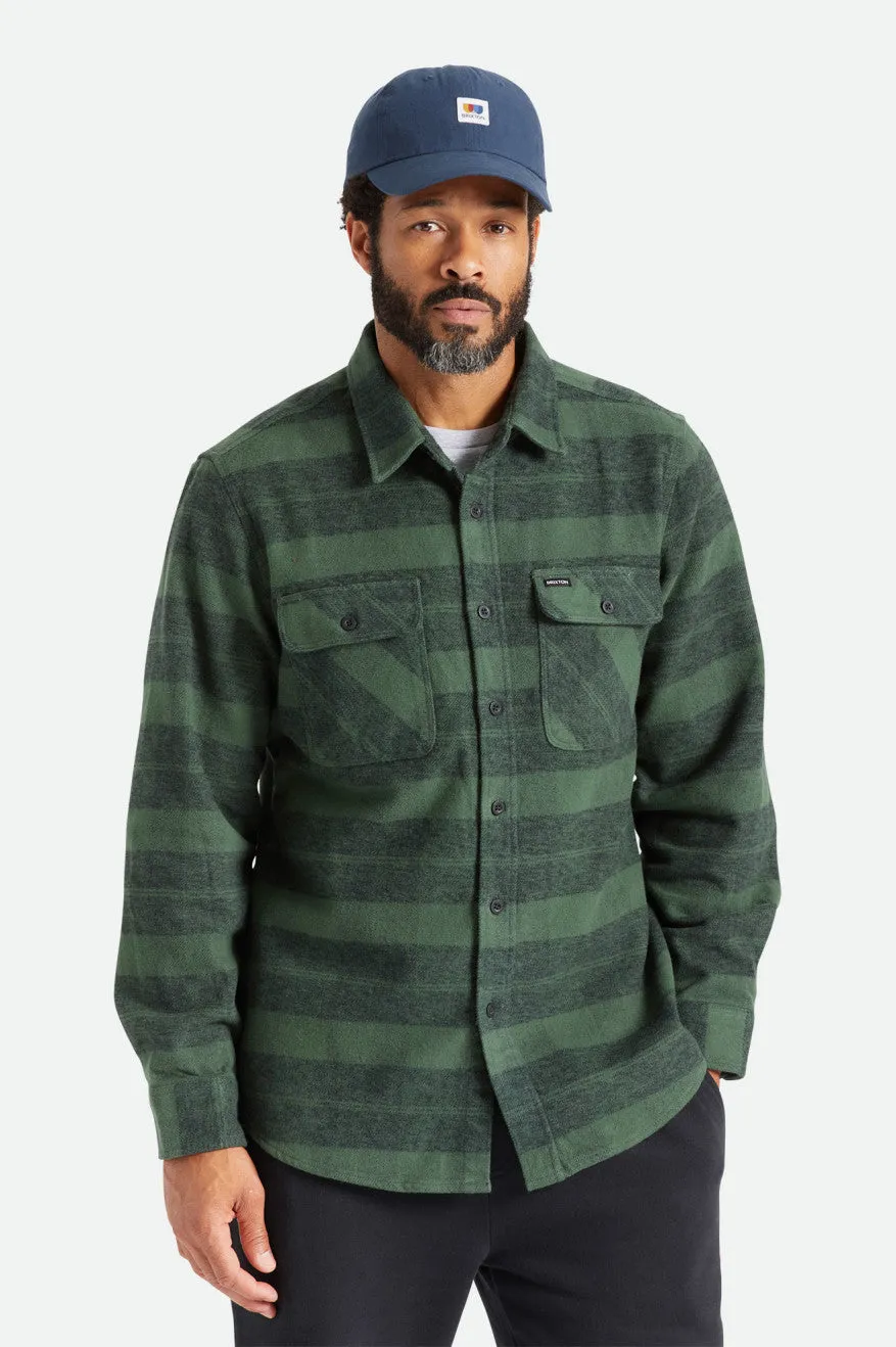 Bowery Heavy Weight L/S Flannel - Forest Green