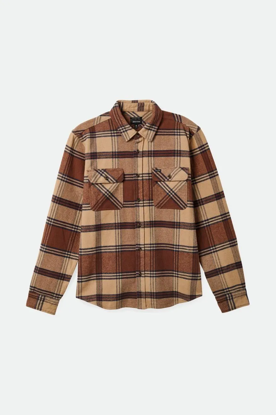 Bowery Heavyweight Flannel - Sand/Bison