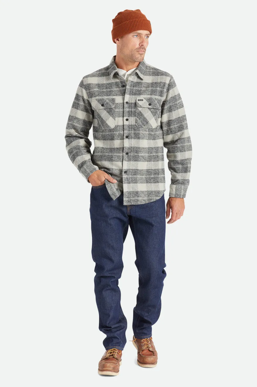 Bowery Heavyweight L/S Flannel - Black/Charcoal