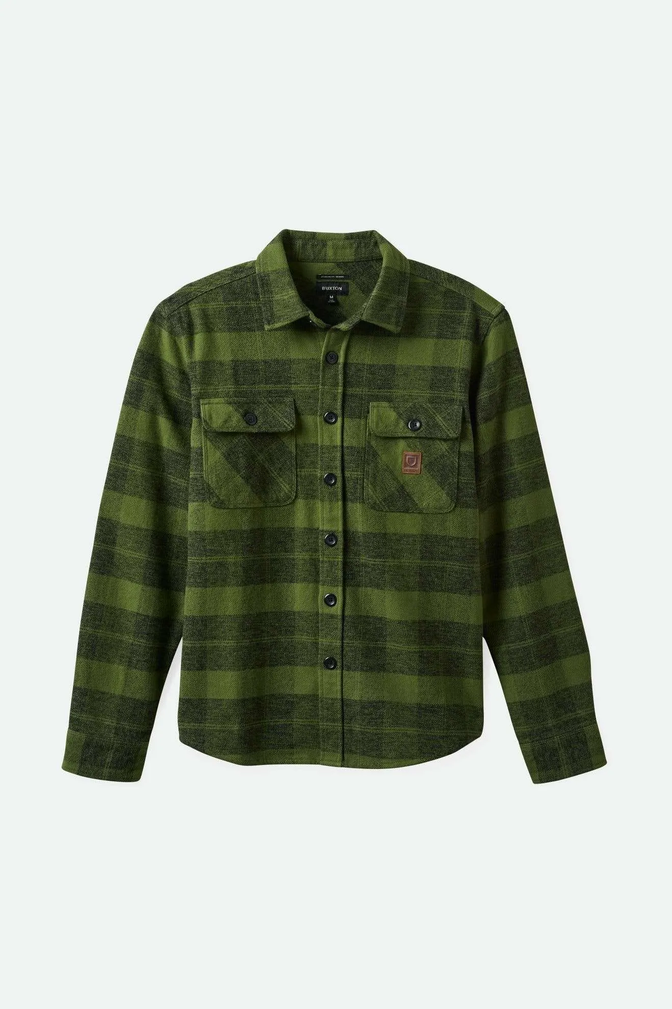 Bowery Heavyweight L/S Flannel - Cypress Green/ Black