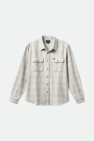 Bowery Heavyweight L/S Flannel - Heather Grey/Off White