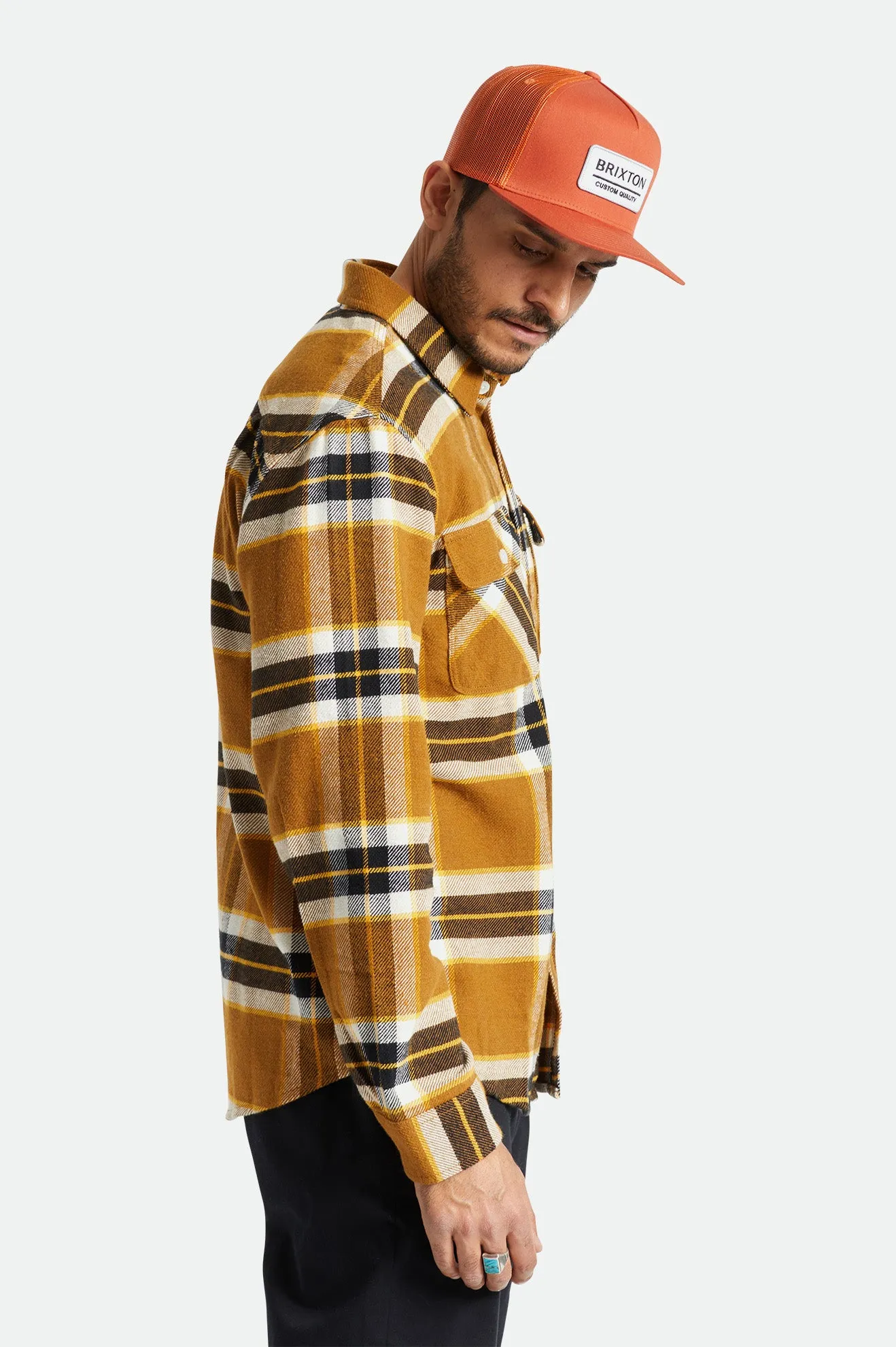 Bowery L/S Flannel - Medal Bronze