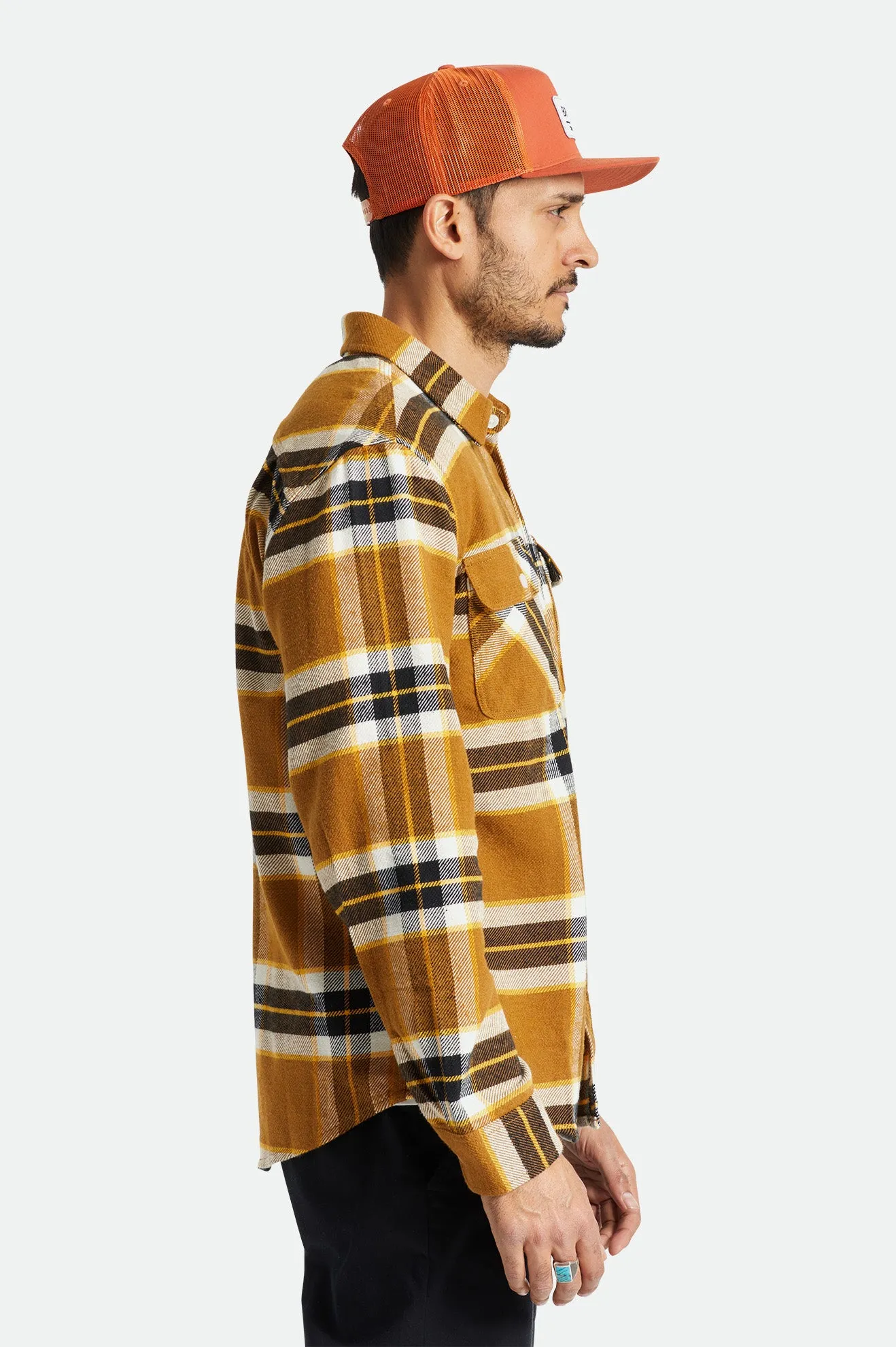 Bowery L/S Flannel - Medal Bronze