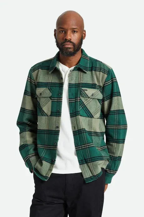 BRIXTON Men's Bowery Heavy Weight Flannel L/S Shirt