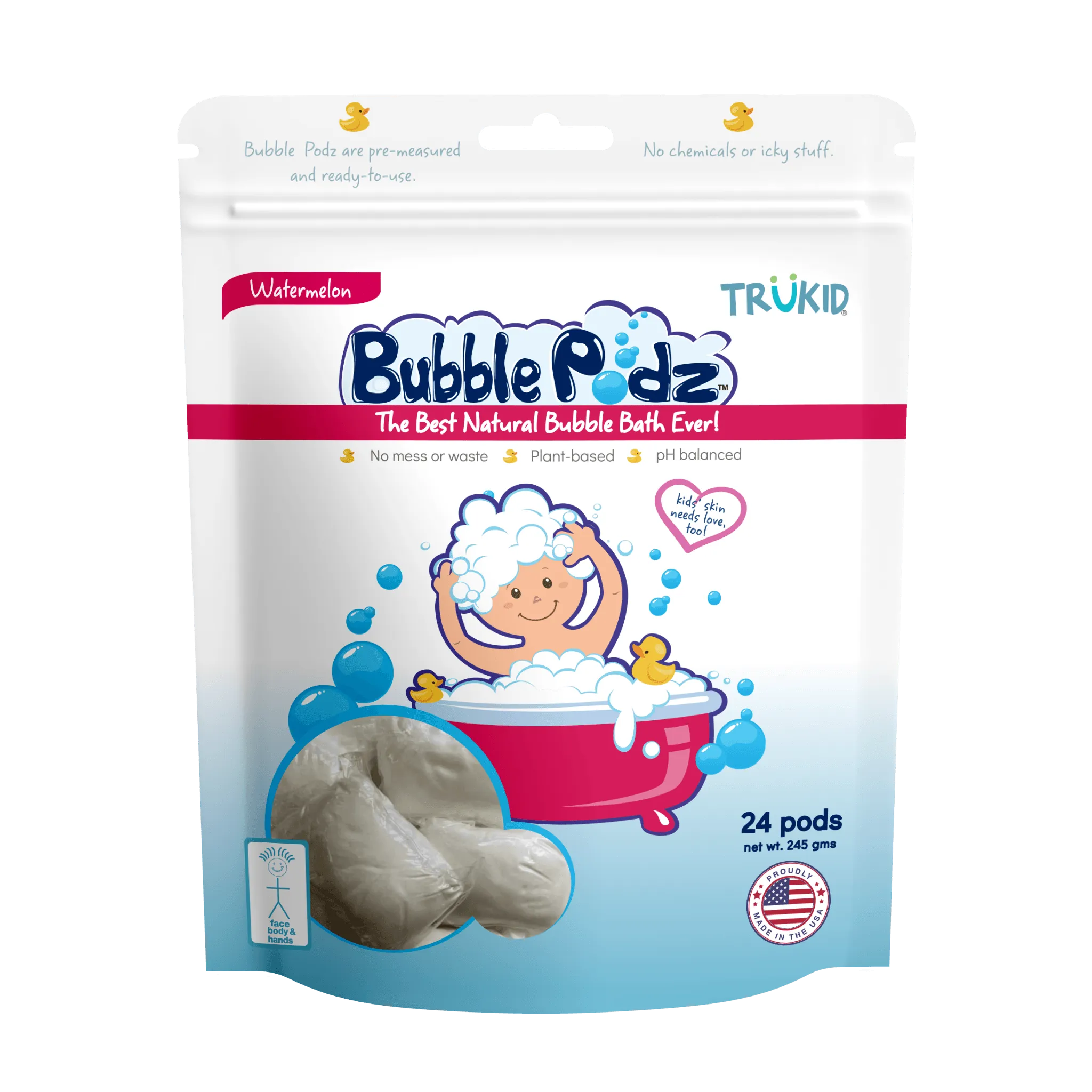 Bubble Podz: Watermelon Scented Bubble Bath