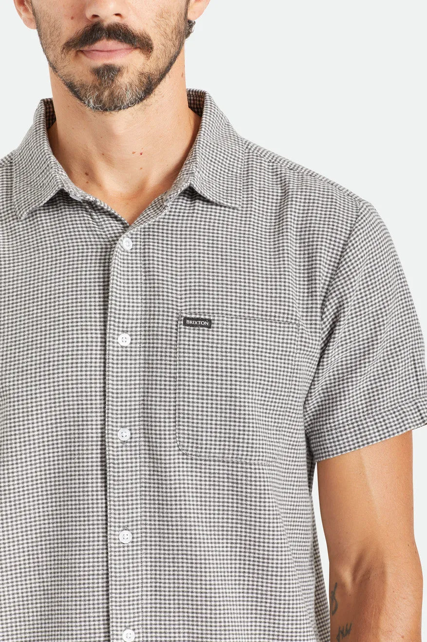 Charter Gingham S/S Woven - Black/Off White