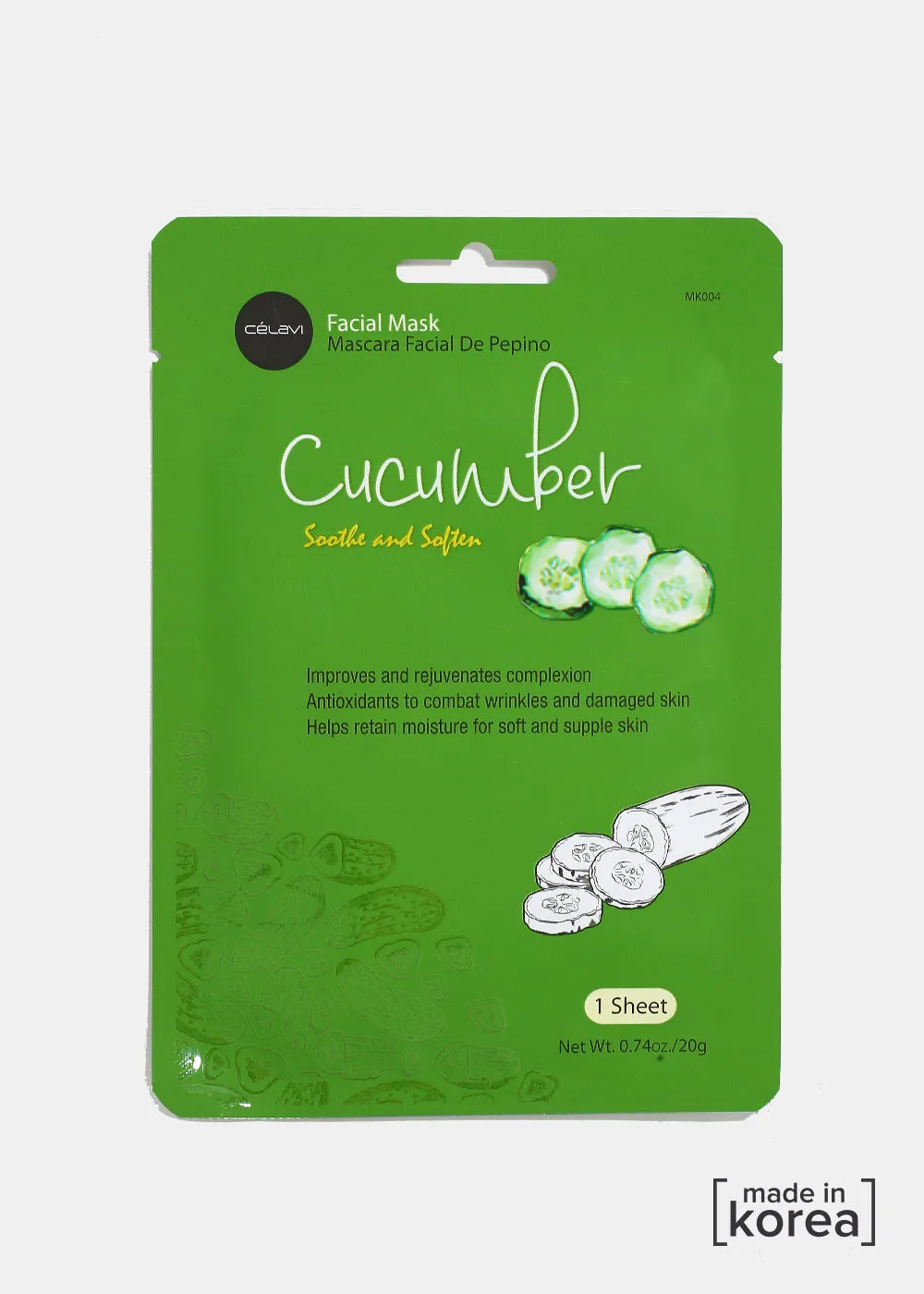 Cucumber Soothe & Soften Facial Sheet Mask