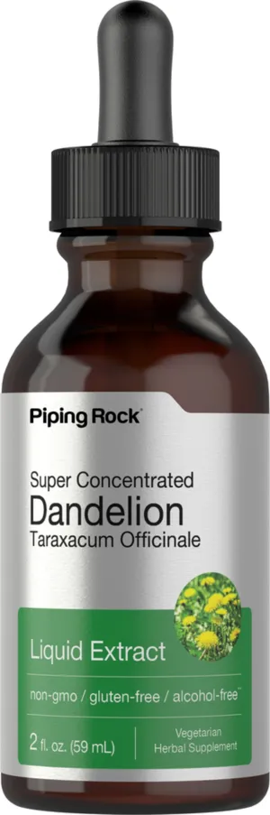 Dandelion Root Liquid Extract Alcohol Free, 2 fl oz (59 mL) Dropper Bottle