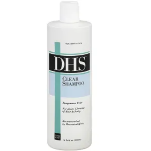 DHS Clear Daily Scalp & Hair Cleaning Shampoo Fragrance Free,16 oz