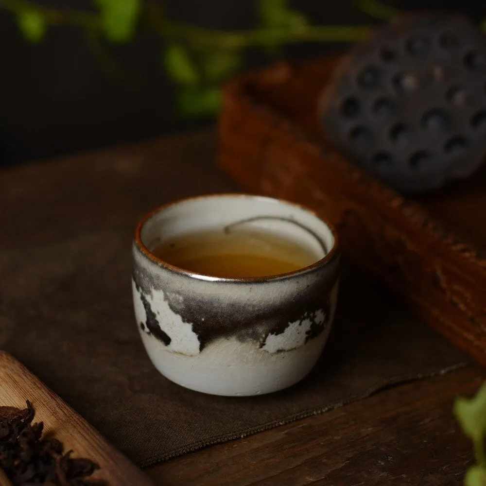 Gohobi Hand-painted Black Ink Tea Cup