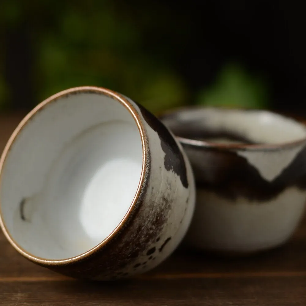 Gohobi Hand-painted Black Ink Tea Cup