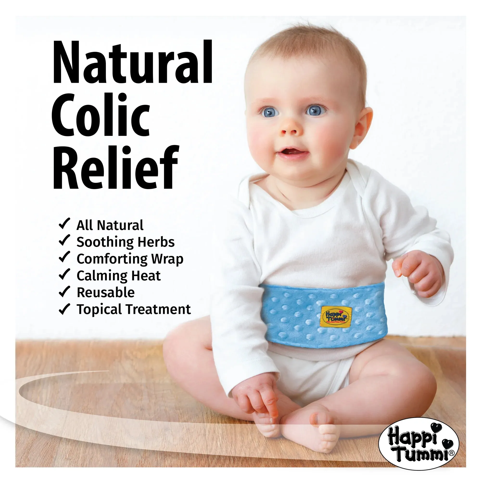 Happi Tummi Colic & Gas Fast Relief Natural Wrap