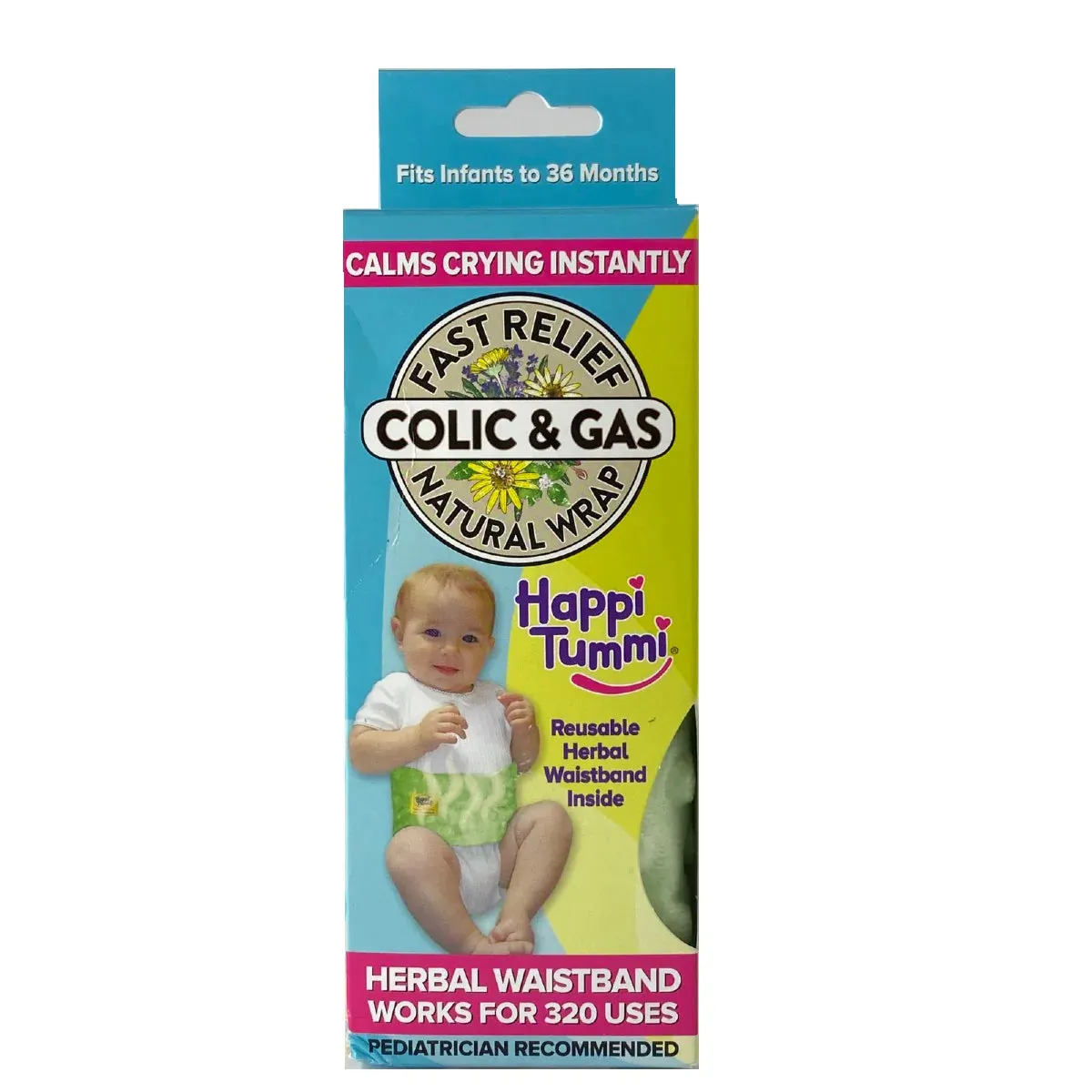 Happi Tummi Colic & Gas Fast Relief Natural Wrap