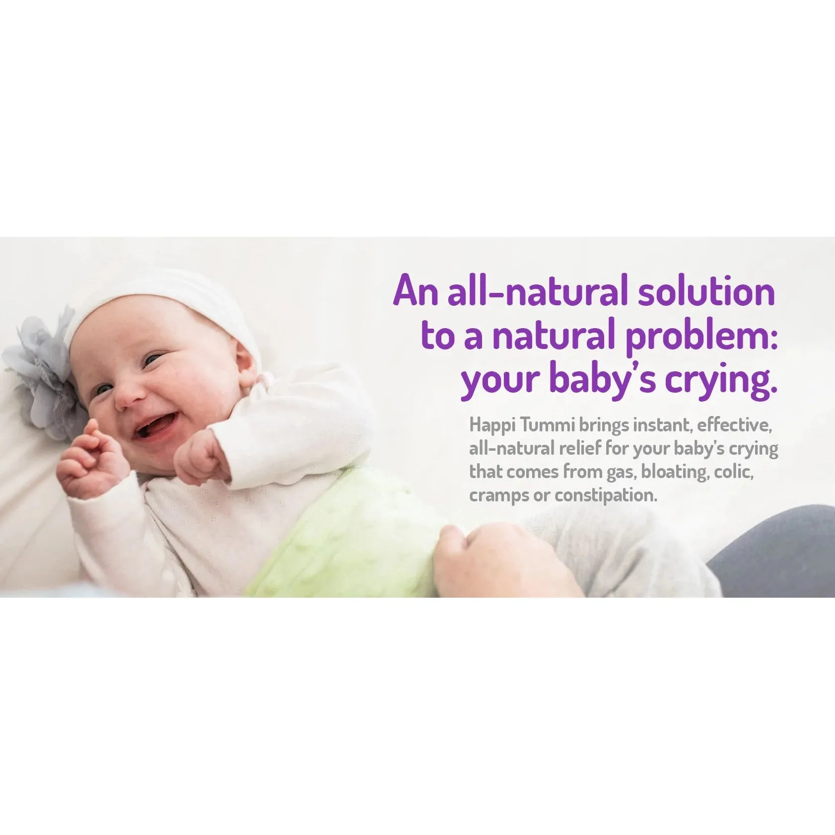 Happi Tummi Colic & Gas Fast Relief Natural Wrap