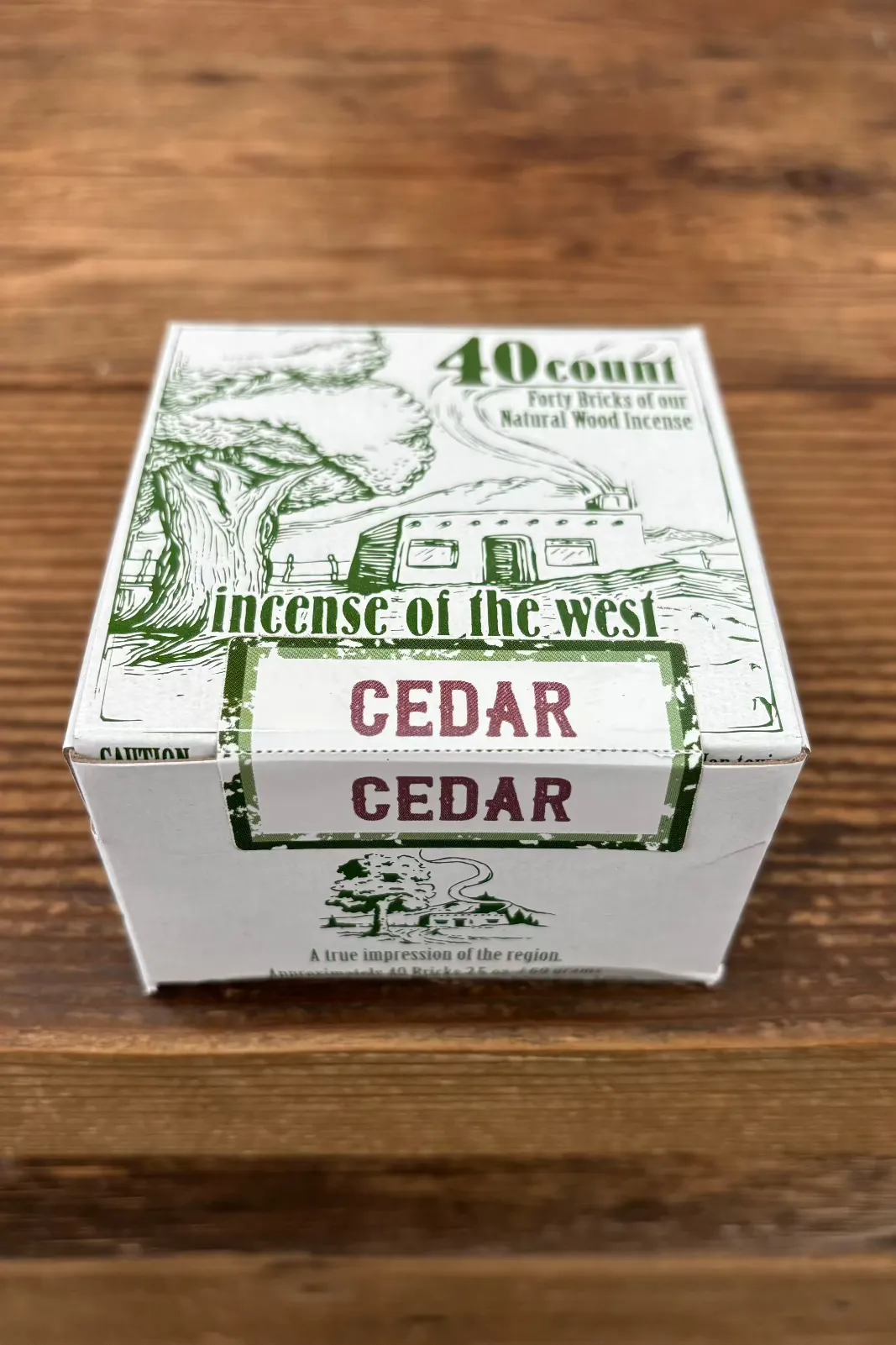 Incense - Wood Bricks (40ct) - Cedar