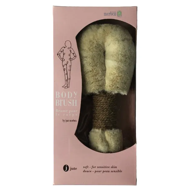 Jute Body Brush with Cord Handle