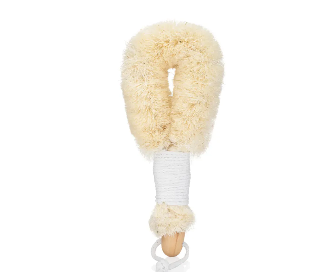 Jute Body Brush with Cord Handle