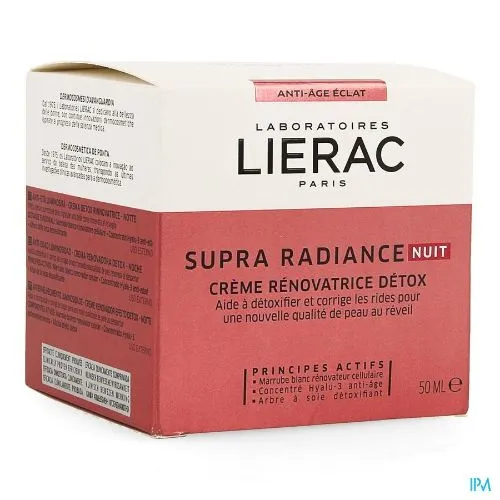 Lierac Supra Radiance Night Detox Renewing Cream 50 ML