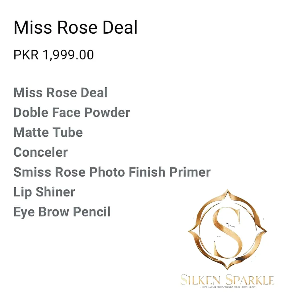 Miss Rose Makeup Essentials Deal | Complete Beauty Kit - PKR 1,999