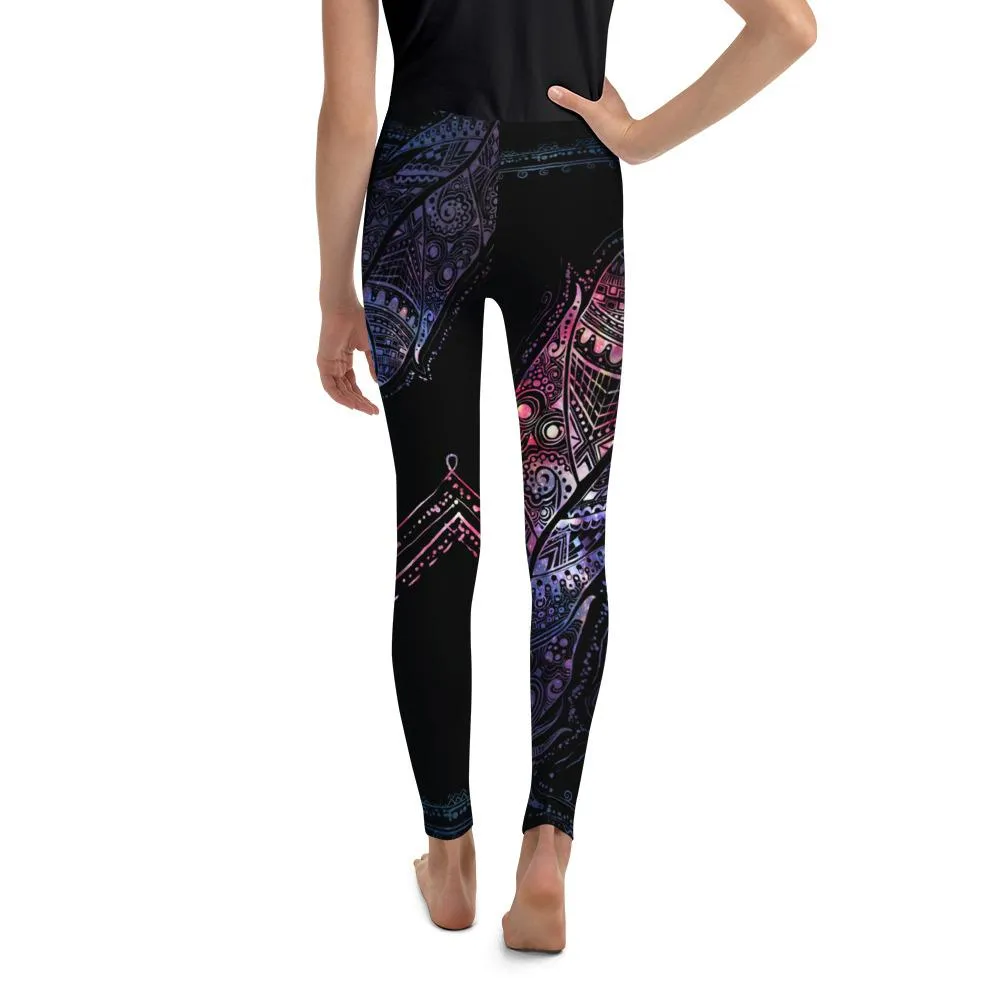 Mystic Feather Youth Leggings