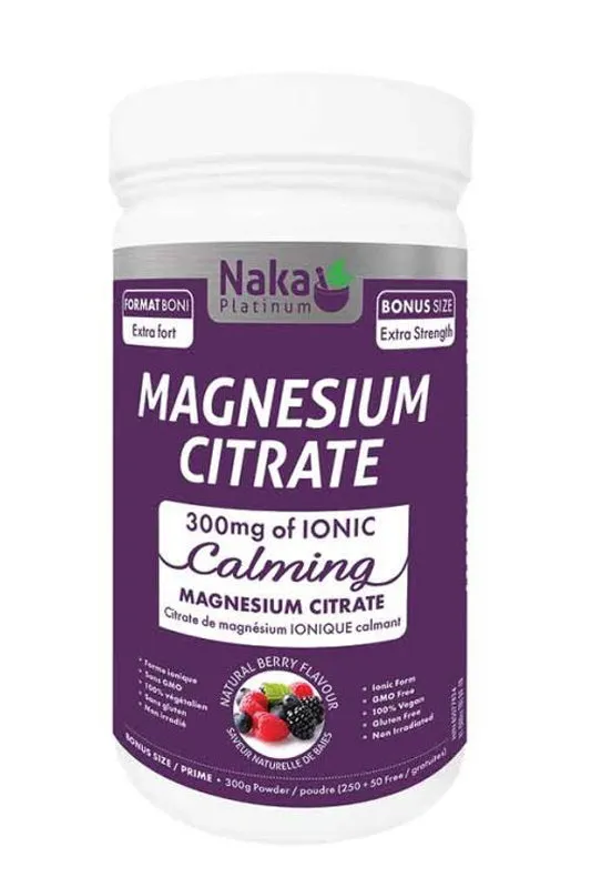 Naka Plat Magnesium Citrate Calming 300g Bonus Size (250   50 Free)