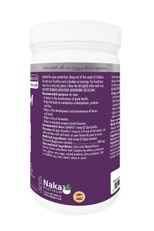 Naka Plat Magnesium Citrate Calming 300g Bonus Size (250   50 Free)