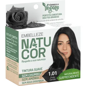 Natucor Hair Dye Naturally Amazing Black Charcoal Kit