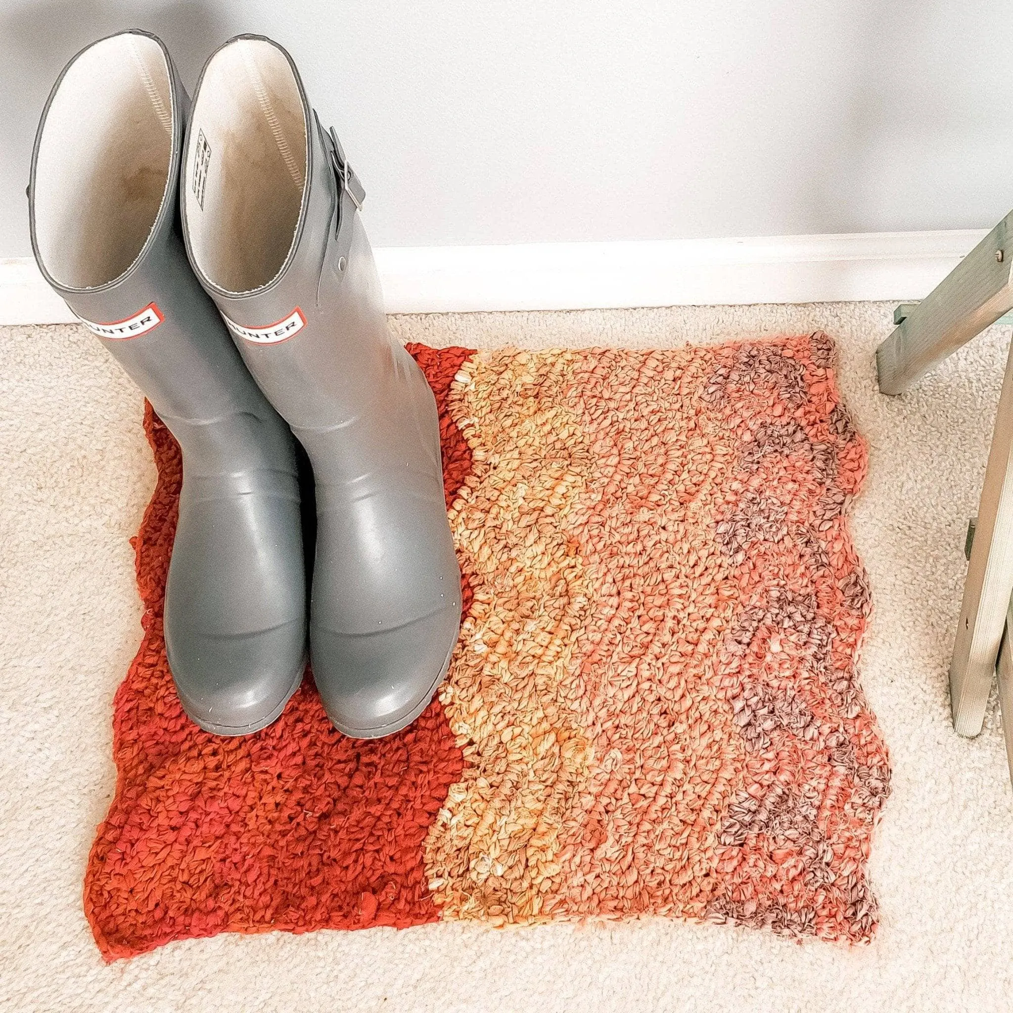 Natural Wave Crochet Rug Pattern