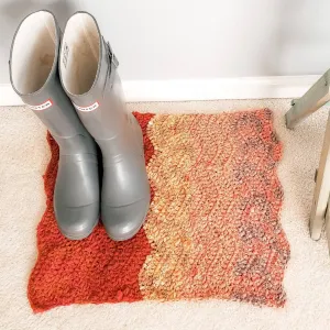 Natural Wave Crochet Rug Pattern