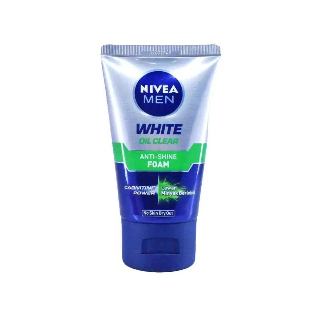 Nivea Men White Oil Clear Anti Shine Facial Foam 100ml