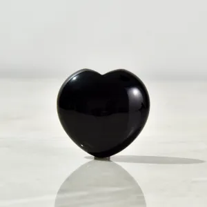 Obsidian Heart Carving