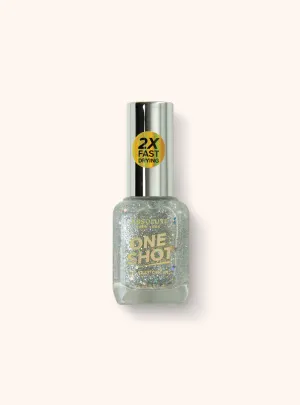 One Shot Nail Polish - Silver Glitter