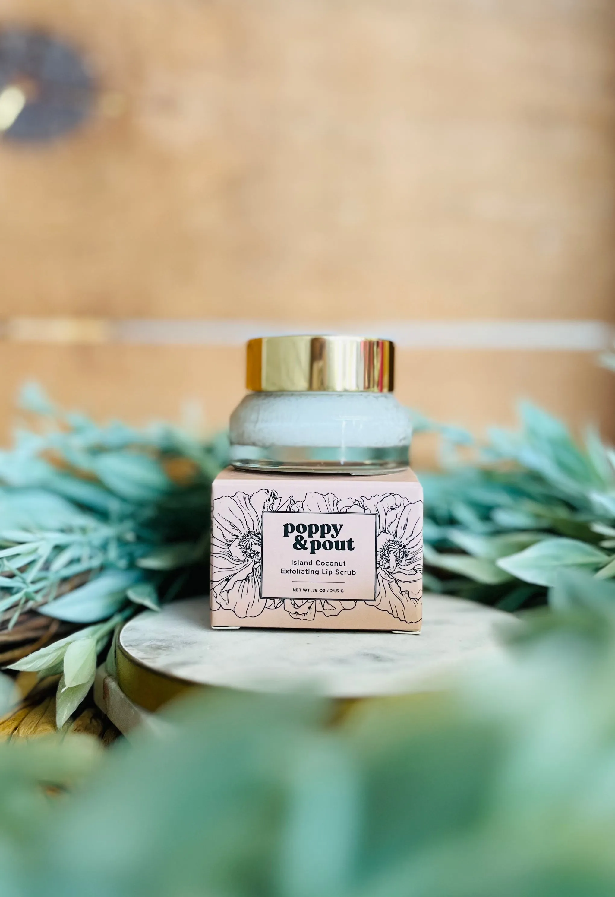 Poppy & Pout Lip Scrub  Island Coconut