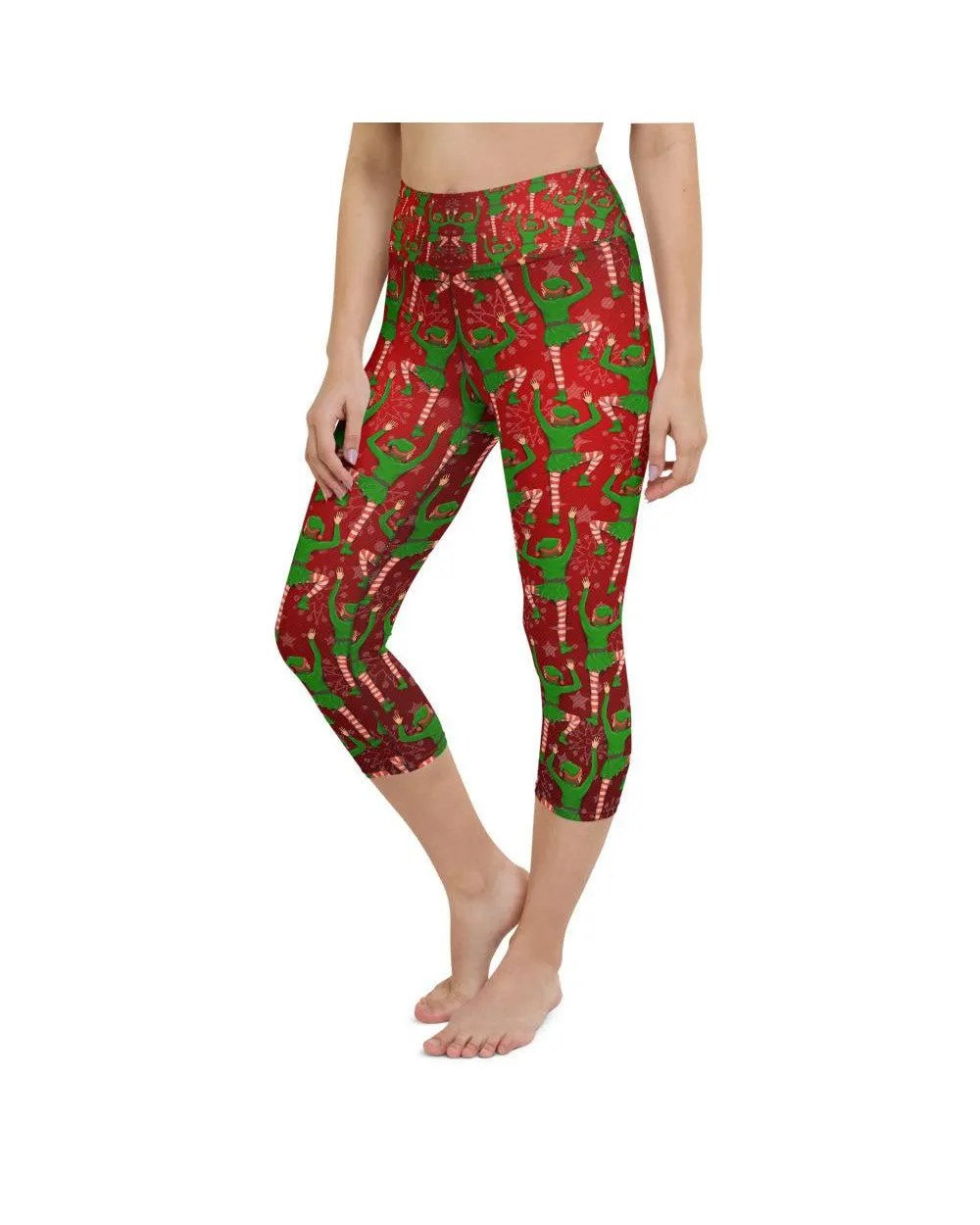 Santa's Elves Yoga Capris