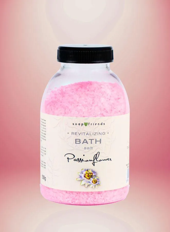 Soap&Friends Exotic Passion Flower Bath Salt for Youthful Skin Rejuvenation 500g