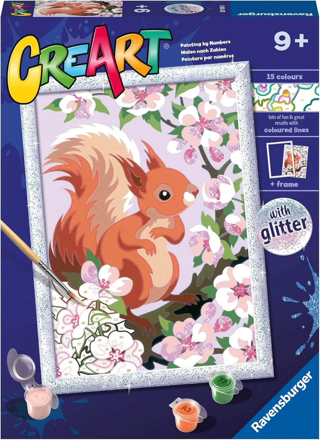 Spring Squirrel Paint By Number