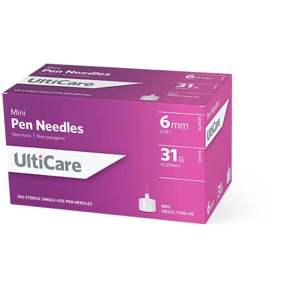 UltiCare Pen Needles 6mm x 31G Mini