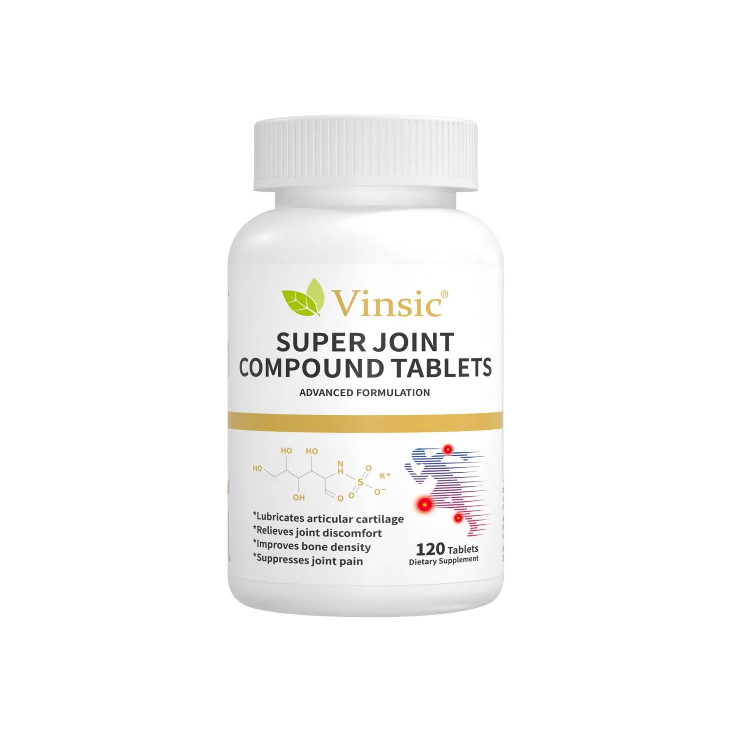 Vinsic Joint Supplements,Knees, Hands, Back, and Hip Premium Joint Pain Relief Supplement